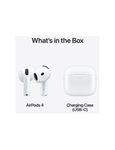 Apple | AirPods 4 | Wireless | In-ear | Noise canceling | Wireless | White