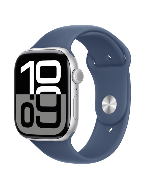 Apple Watch Series 10 | Smart watch | GPS (satellite) | Always-On Retina | Waterproof | Silver