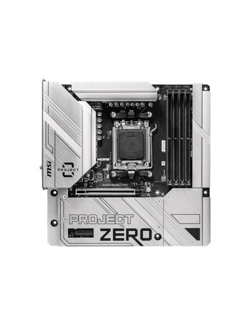 MSI | B650M PROJECT ZERO | Processor family AMD | Processor socket AM5 | DDR5 | Supported hard disk drive interfaces M.2, SATA |