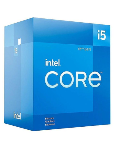 CPU|INTEL|Desktop|Core i5|i5-12400F|Alder Lake|2500 MHz|Cores 6|18MB|Socket LGA1700|65 Watts|BOX|BX8071512400FSRL4W