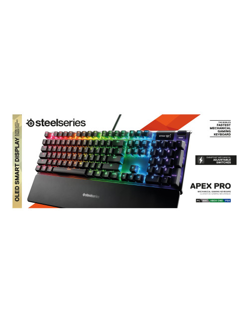 SteelSeries Apex Pro TKL Gen 3 | Gaming keyboard | Wired | ND | Black | USB-C | OmniPoint 3.0 Adjustable HyperMagnetic Switches