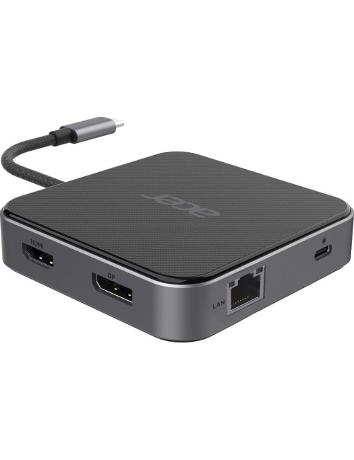 Acer 7-in-1 USB Type-C Dock | Ethernet LAN (RJ-45) ports 1 | DisplayPorts quantity 1 | HDMI ports quantity 1