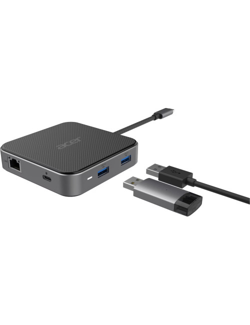 Acer 7-in-1 USB Type-C Dock | Ethernet LAN (RJ-45) ports 1 | DisplayPorts quantity 1 | HDMI ports quantity 1