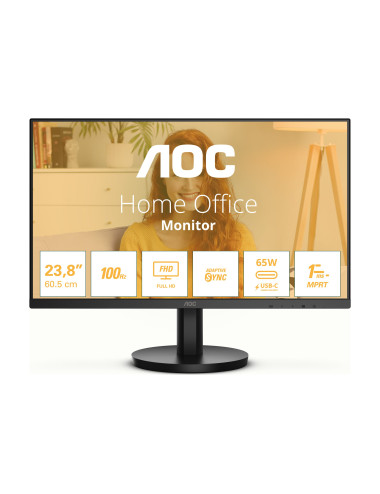 AOC 24B3CA2 | 23.8 " | IPS | FHD | 100 Hz | 1 ms | 1920 x 1080 pixels | 250 cd/m | HDMI ports quantity 1 | Black