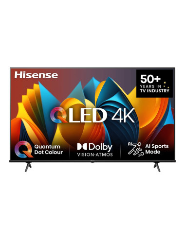 Hisense QLED Smart TV | 50E7NQ | 50" | Smart TV | VIDAA OS | UHD | Black