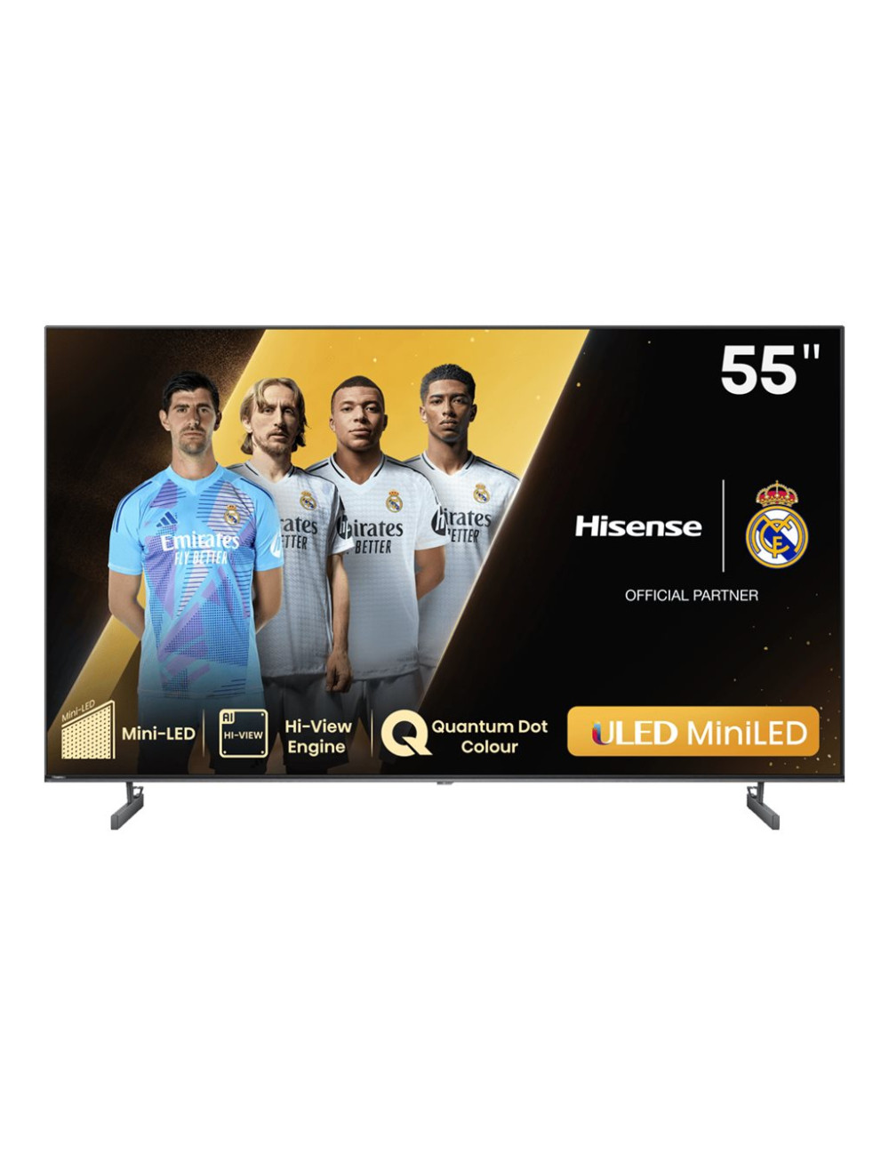 Hisense Mini LED Smart TV | 55U6NQ | 55" | Smart TV | VIDAA OS | UHD | Black