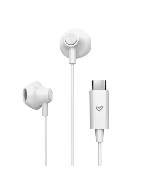 Energy Sistem Wired Earphones | EasyPods Type C | Built-in microphone | USB-C | Snow