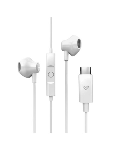 Energy Sistem Wired Earphones | EasyPods Type C | Built-in microphone | USB-C | Snow