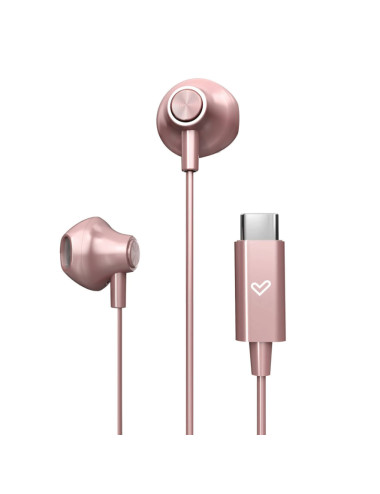 Energy Sistem Wired Earphones | EasyPods Type C | Built-in microphone | USB-C | Rose Gold