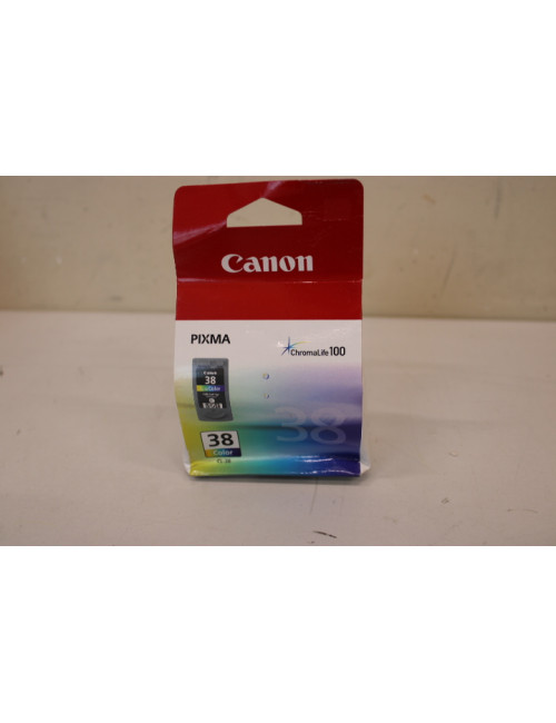 SALE OUT. Canon CL-38 Ink Cartridge Color | Canon CL-38 Tri-Colour | Ink Cartridge | Cyan, Magenta, Yellow | DAMAGED PACKAGING