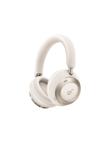 Anker Soundcore | Foldable Headphones | Space One Pro | Bluetooth | Over-ear | Microphone | Wireless | Cream White