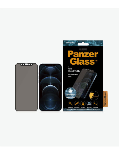 PanzerGlass | Apple | iPhone 12 Pro Max | Glass | Black | Privacy glass