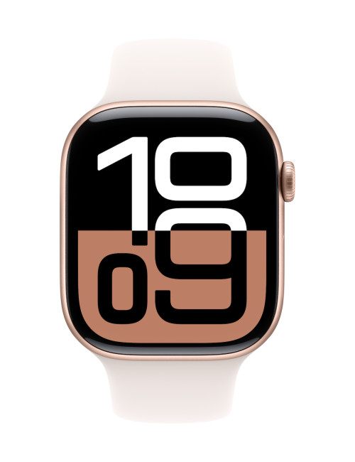 Apple Watch Series 10 | Smart watch | GPS (satellite) | Always-On Retina display | Waterproof | Rose Gold