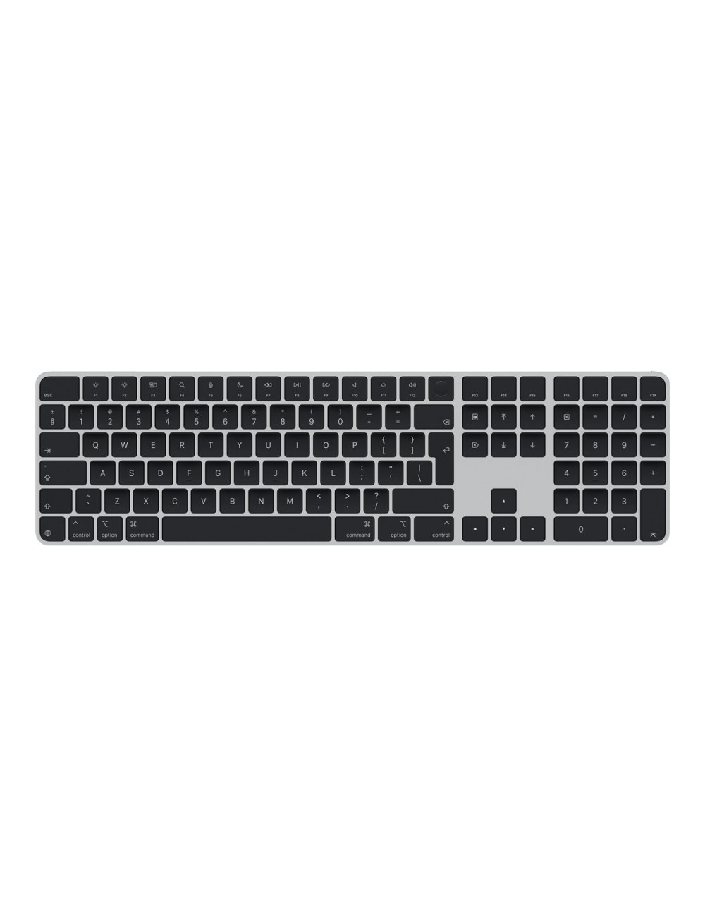 Apple Magic Keyboard with Touch ID and Numeric Keypad for Mac models with Apple silicon - International English - Black Keys | A