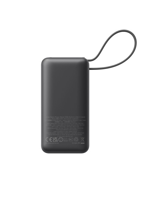 Anker 545 Nano Power Bank | A1259G11 | 10000 mAh | Black