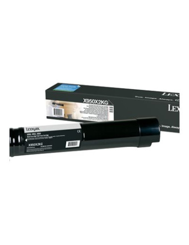 Lexmark X950X2KG | X95x Black Extra High Yield Toner Cartridge (32K) | Cartridge | Black