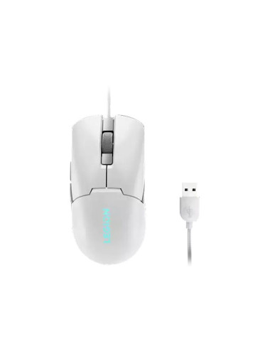 Lenovo | RGB Gaming Mouse | Legion M300s | Gaming Mouse | Wired via USB 2.0 | Glacier White