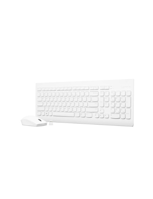 Lenovo | Wireless Combo Keyboard & Mouse | 510 | White | Keyboard and Mouse Combo | 2.4 GHz Wireless via Nano USB | Batteries in