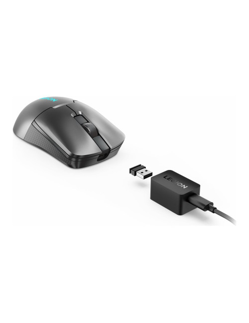 Lenovo | Wireless Gaming Mouse | Legion M600s Qi | Gaming Mouse | 2.4GHz, Bluetooth, USB wired | Storm Grey