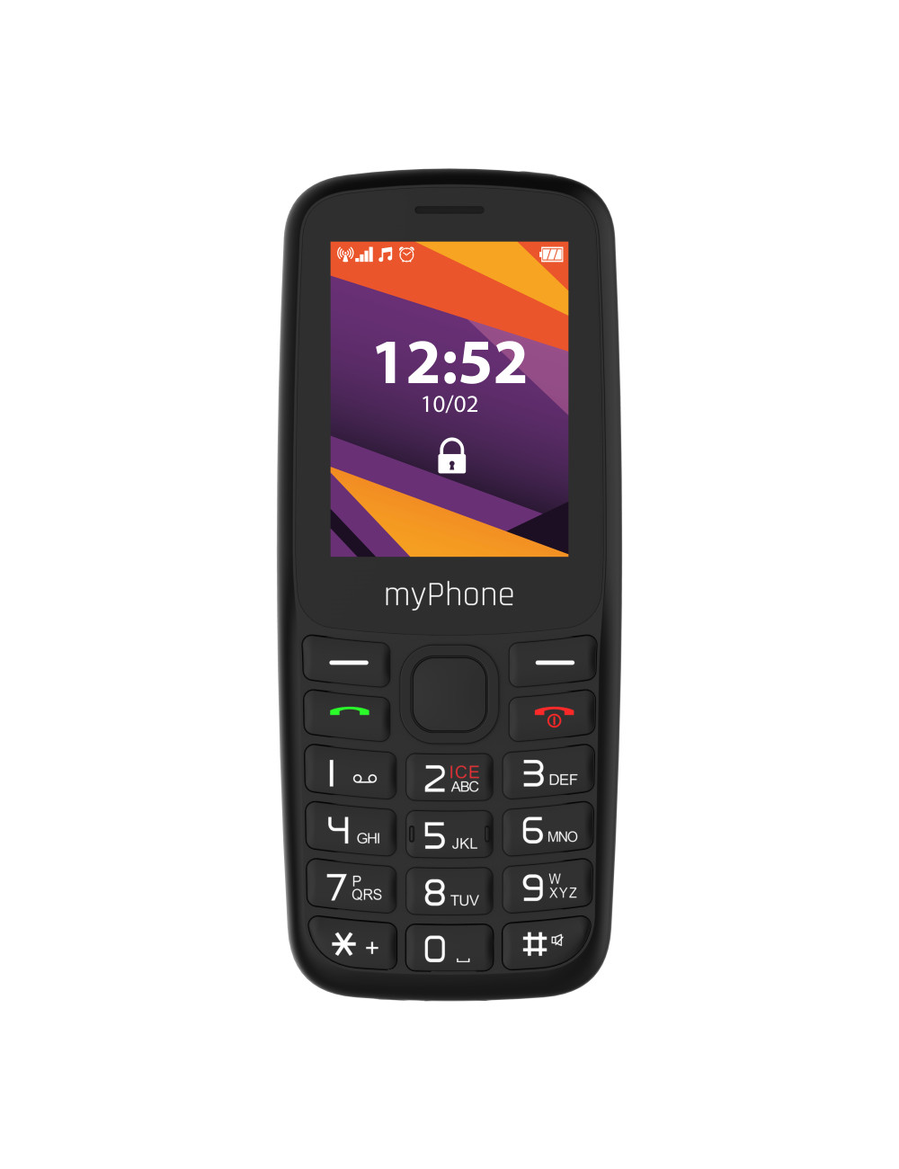 myPhone 6410 LTE | Black | 2.4 " | TFT | 64 MB | 128 MB | Dual SIM | Nano SIM | USB version Type-C | Built-in camera | Main came