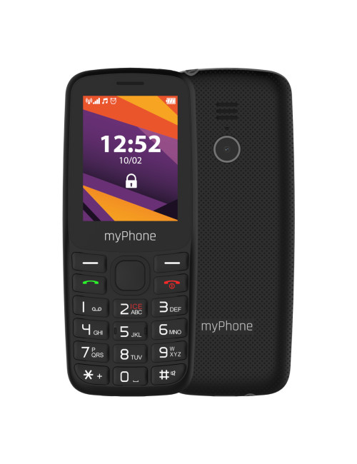 myPhone 6410 LTE | Black | 2.4 " | TFT | 64 MB | 128 MB | Dual SIM | Nano SIM | USB version Type-C | Built-in camera | Main came