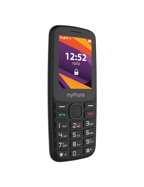 myPhone 6410 LTE | Black | 2.4 " | TFT | 64 MB | 128 MB | Dual SIM | Nano SIM | USB version Type-C | Built-in camera | Main came