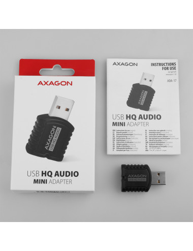 AXAGON | ADA-17 USB - HQ Mini Audio Adapter