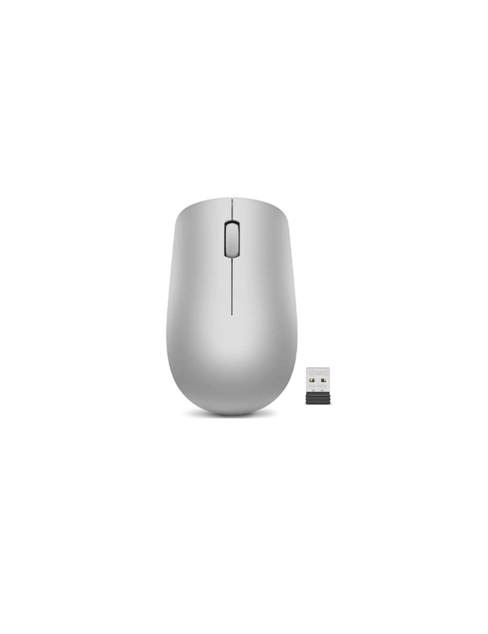 Lenovo | Wireless Mouse | 530 | Optical Mouse | 2.4 GHz Wireless via Nano USB | Platinum Grey | 1 year(s)