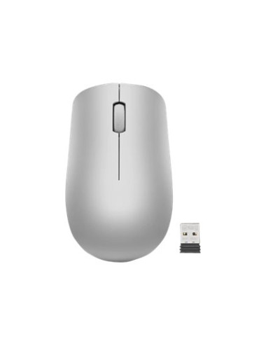 Lenovo | Wireless Mouse | 530 | Optical Mouse | 2.4 GHz Wireless via Nano USB | Platinum Grey | 1 year(s)