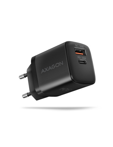 AXAGON Sil wallcharger 2x port (USB-A + USB-C), 30W | ACU-PQ30