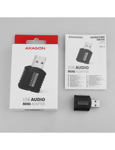 AXAGON | ADA-10 USB - Mini Audio Adapter