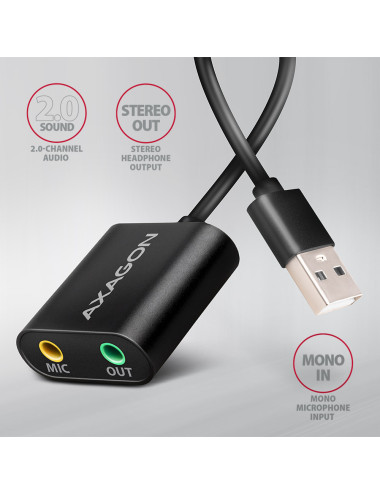 AXAGON | ADA-12 USB - Cable Audio Adapter