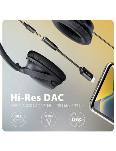 AXAGON | ADA-HC USB-C - HI-RES DAC Audio Adapter