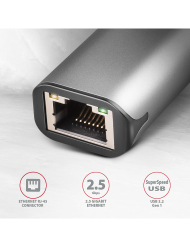 AXAGON | ADE-25RC SuperSpeed USB-C 2.5 Gigabit Ethernet