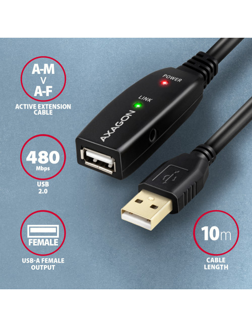 AXAGON USB Repeater Cable | ADR-210 | USB Type-A to USB Type-A