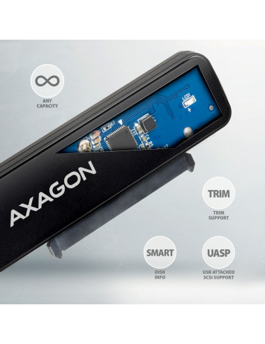 AXAGON USB-A 5Gbps SLIM adapter for 2.5" SSD/HDD | ADSA-FP2A