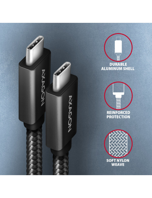 AXAGON Data and charging USB 2.0 cable | BUCM32-CM10AB | USB Type-C to USB Type-C