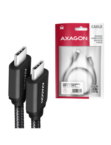 AXAGON Data and charging cable | BUCM3-CM20AB | USB Type-C to USB Type-C