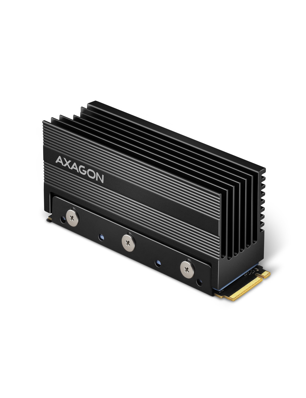 AXAGON Passive aluminum heatsink for single-sided and double-sided M.2 SSD disks, size 2280, height 36 mm | CLR-M2XL