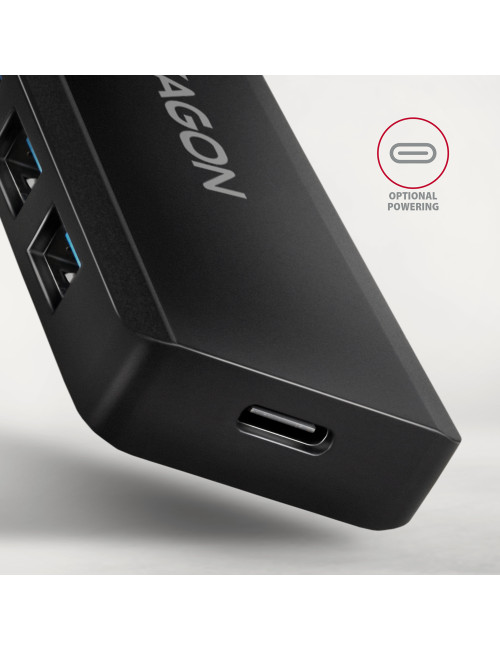 AXAGON Travel four-port USB-C 5Gbps hub | HUE-C1C