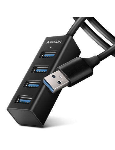 AXAGON Miniature metal four-port USB 3.2 Gen 1 hub | HUE-M1AL