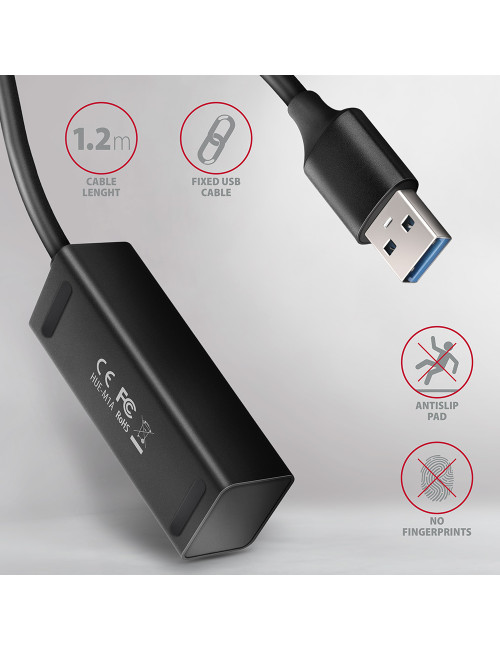 AXAGON Miniature metal four-port USB 3.2 Gen 1 hub | HUE-M1AL