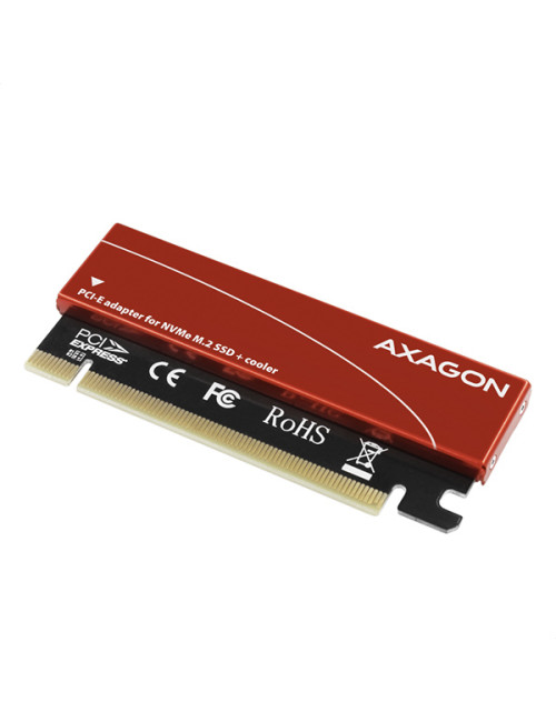 AXAGON PCI-Express x16 internal adapter to connect an NVMe M.2 SSD to a desktop | PCEM2-S