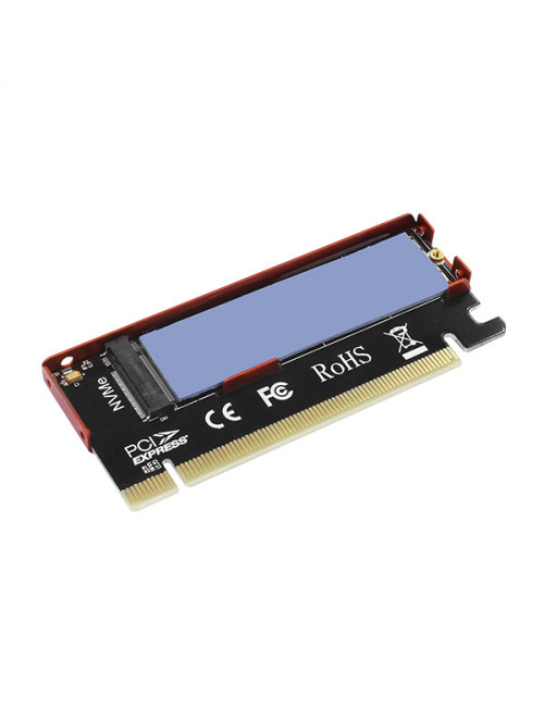 AXAGON PCI-Express x16 internal adapter to connect an NVMe M.2 SSD to a desktop | PCEM2-S