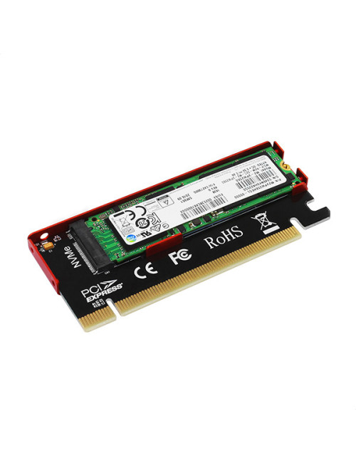 AXAGON PCI-Express x16 internal adapter to connect an NVMe M.2 SSD to a desktop | PCEM2-S