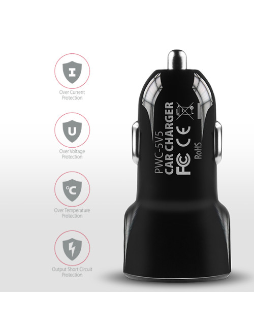 AXAGON Dual car charger, 24W | PWC-5V5