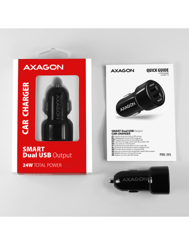 AXAGON Dual car charger, 24W | PWC-5V5