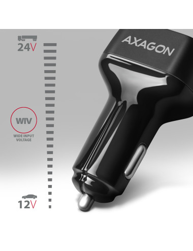 AXAGON Dual car charger, 38W | PWC-PQ38