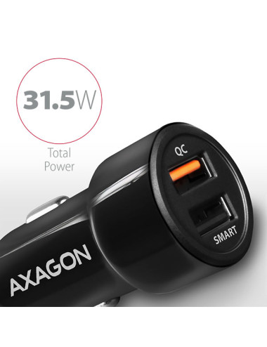 AXAGON Dual car charger, 31.5W | PWC-QC5