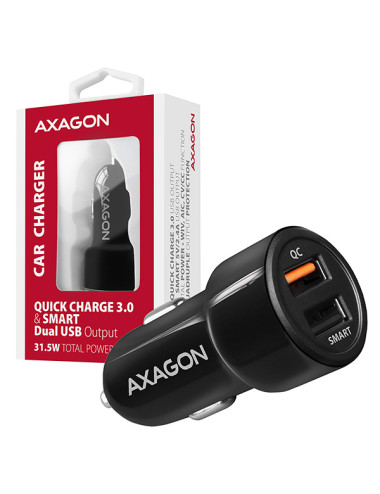 AXAGON Dual car charger, 31.5W | PWC-QC5